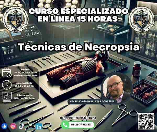 Curso Especializado Técnicas de Necropsia (15 Horas) – 1ª Generación ...