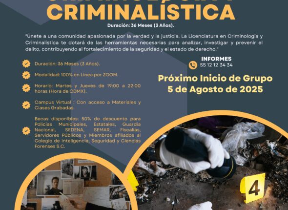 Licenciatura en LINEA en Criminología y Criminalística