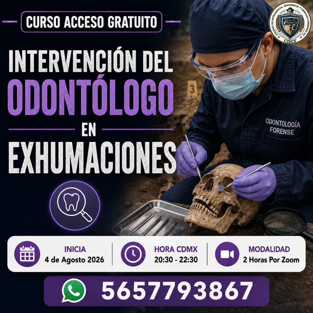 Intervención del Odontólogo en Exhumaciones